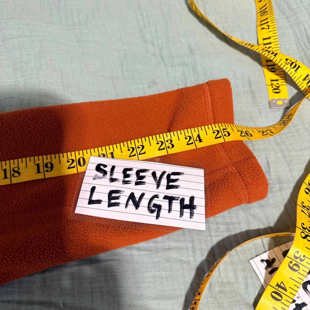 Patagonia Micro D Pullover Womens XL BURR Orange Quarter Zip Fleece STY26278 - Picture 11 of 11